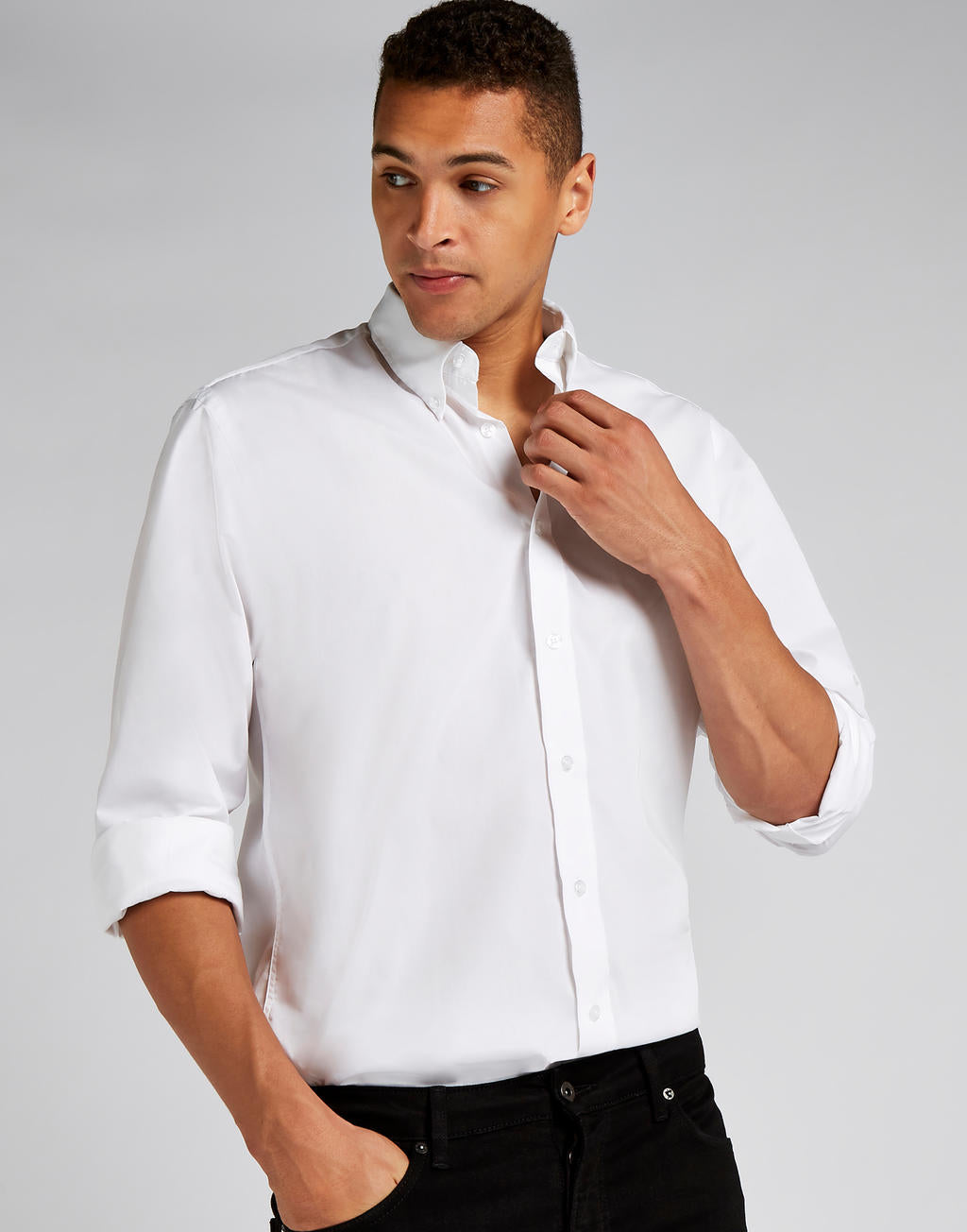  Classic Fit Workforce Shirt in Farbe White