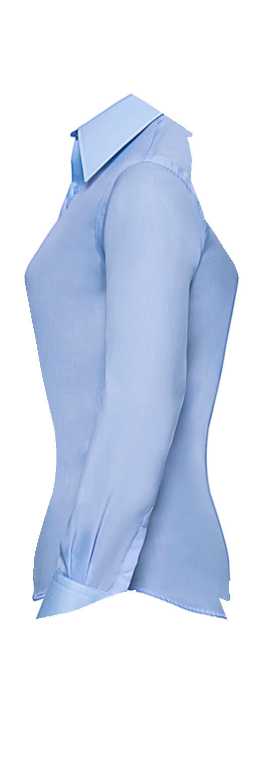  Ladies' Ultimate Non-iron Shirt LS in Farbe White