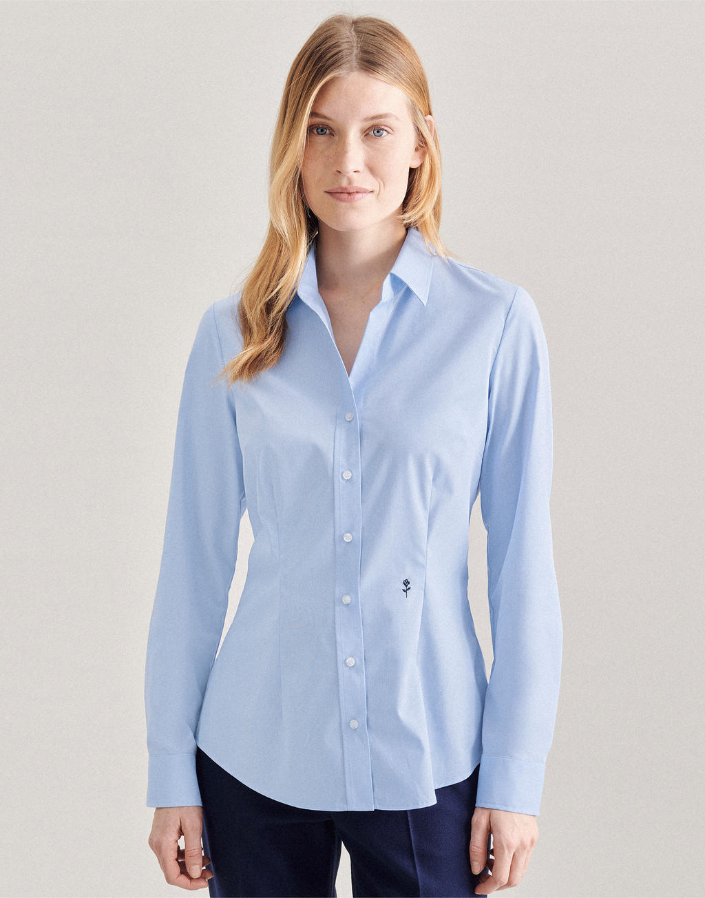  Seidensticker Slim Fit 1/1 Kent Women in Farbe White