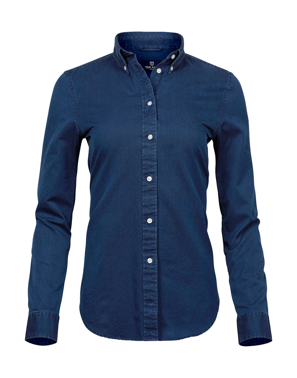  Ladies' Casual Twill Shirt in Farbe Indigo