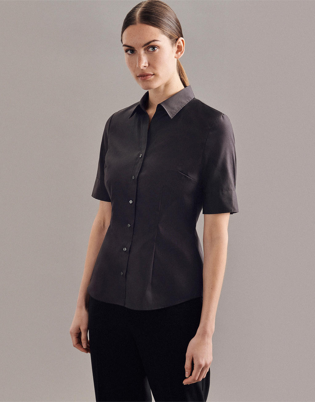  Seidensticker Slim Fit 1/2 Kent Women in Farbe White