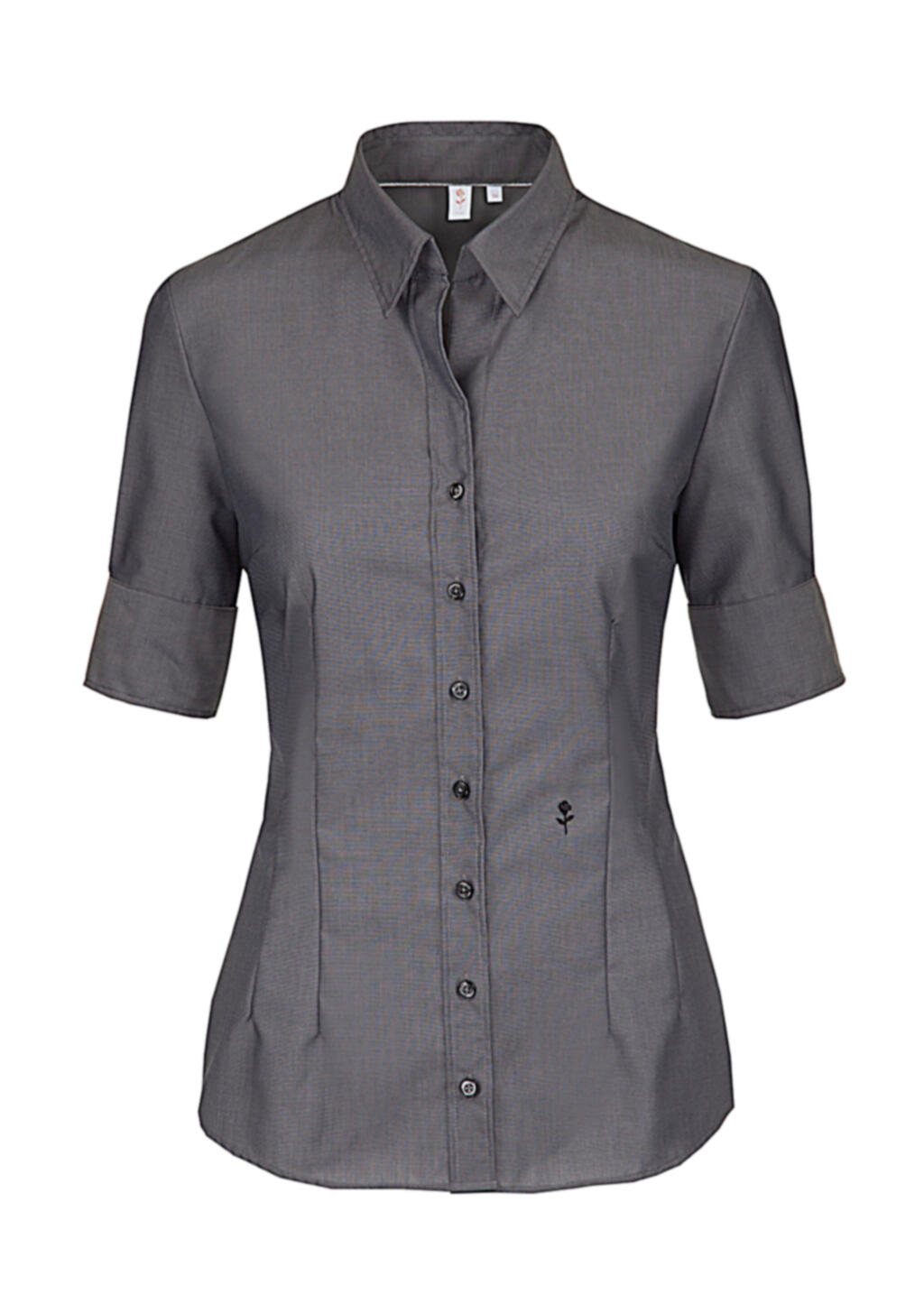  Seidensticker Slim Fit 1/2 Kent Women in Farbe Anthracite