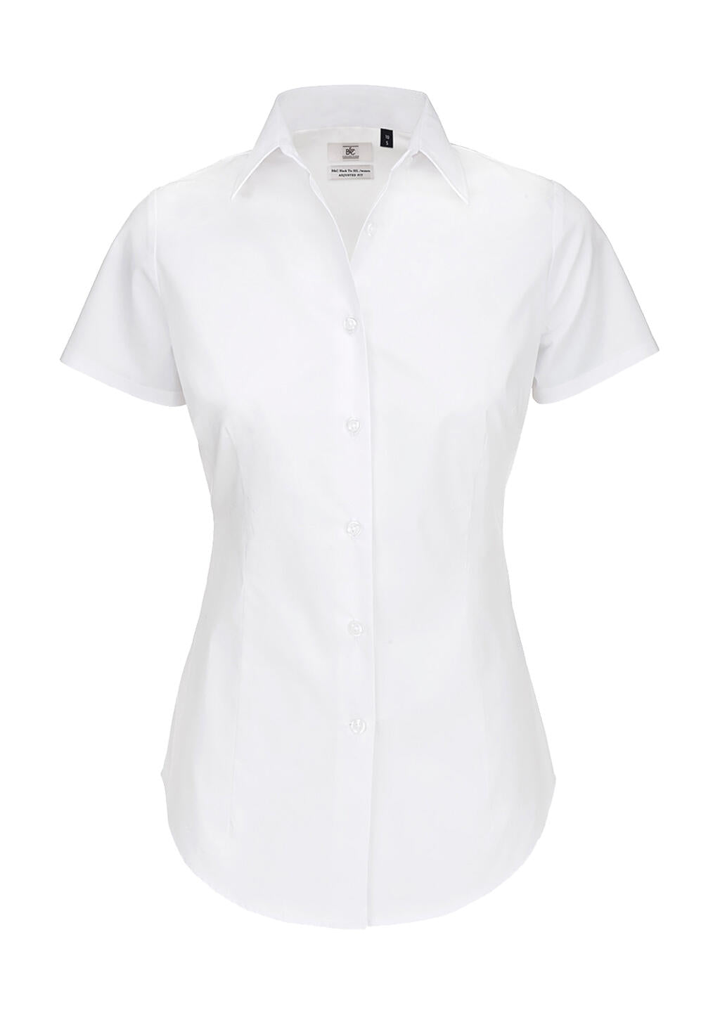  Black Tie SSL/women Poplin Shirt  in Farbe White