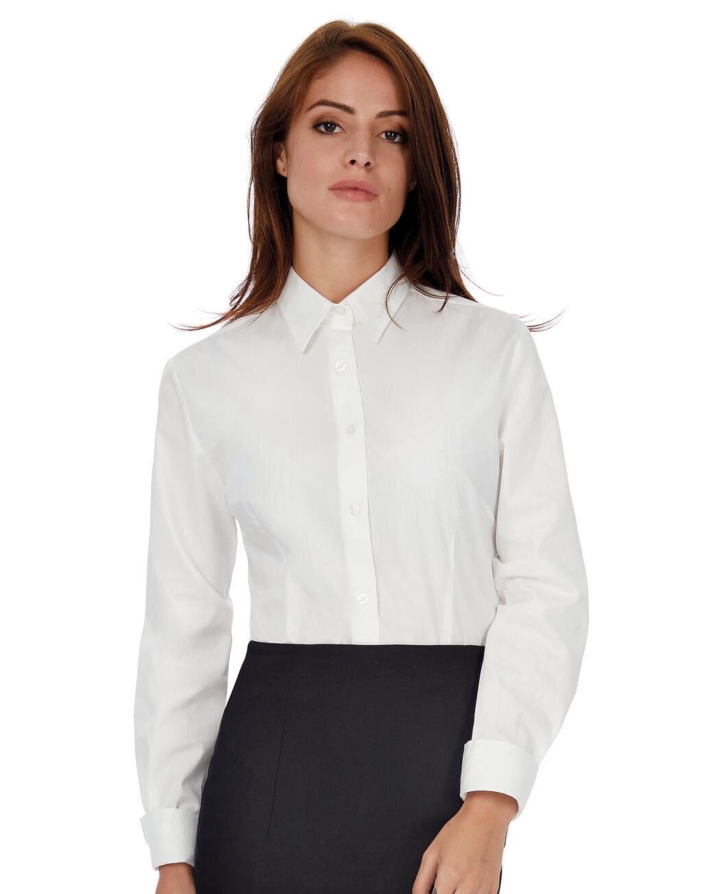  Heritage LSL/women Poplin Shirt in Farbe White