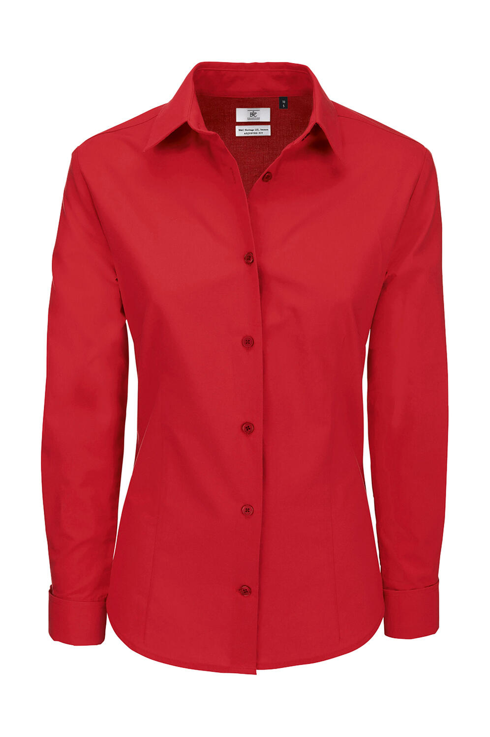  Heritage LSL/women Poplin Shirt in Farbe Deep Red