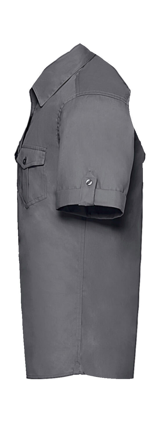  Men's Roll Sleeve Shirt in Farbe White