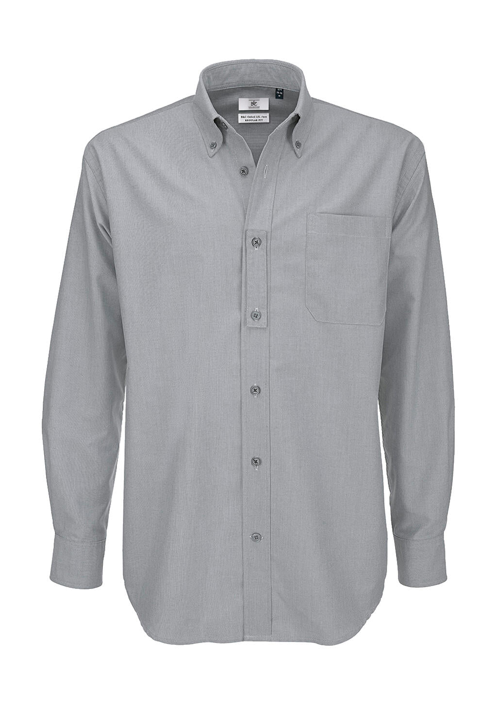  Oxford LSL/men Shirt in Farbe Silver Moon