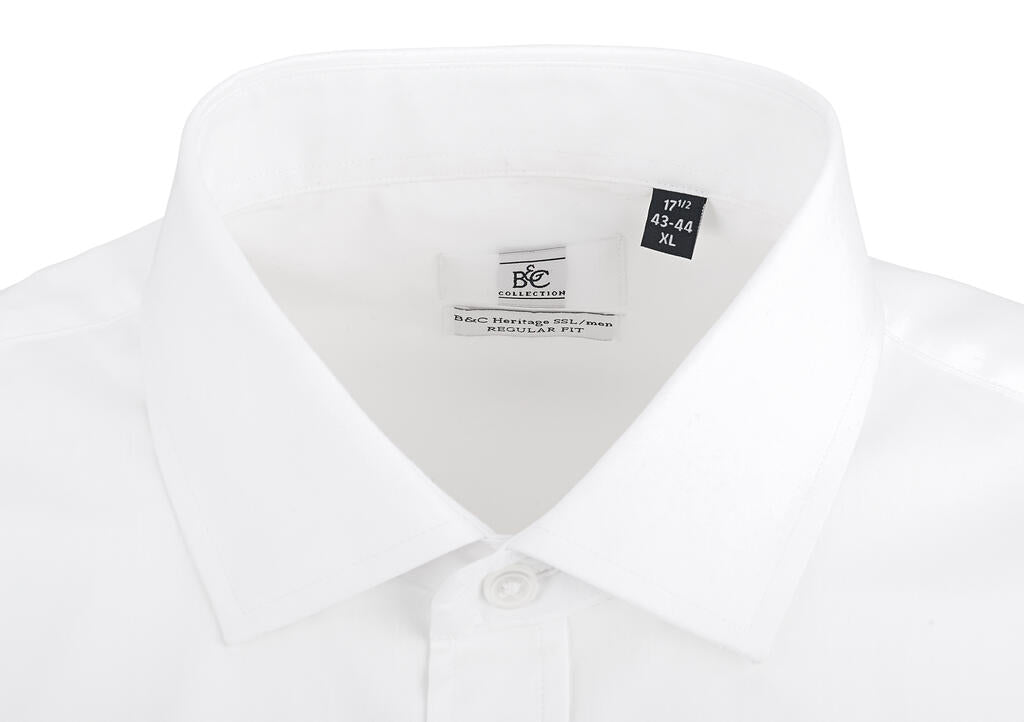  Heritage LSL/men Poplin Shirt in Farbe White