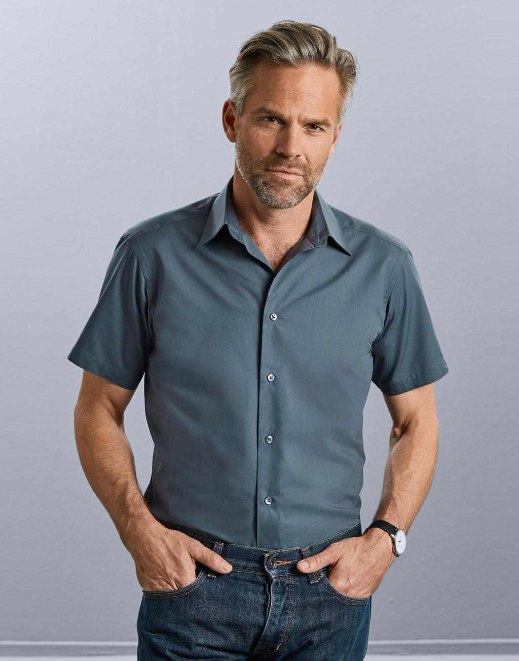  Tailored Poplin Shirt in Farbe White