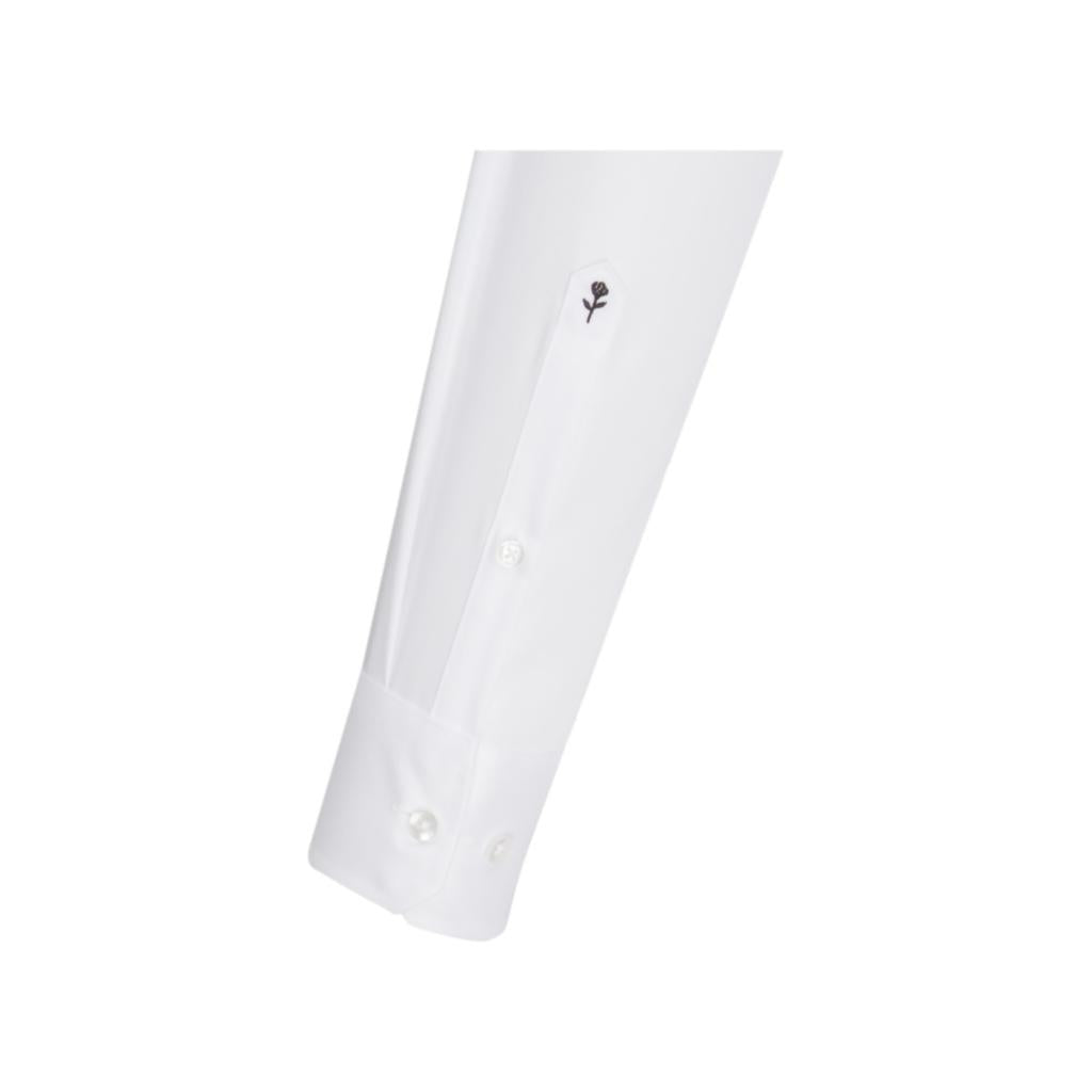  Seidensticker Slim Fit 1/1 Twill Business Kent in Farbe White