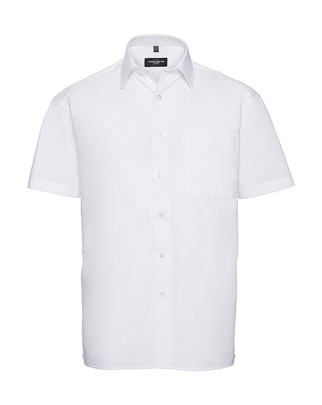  Cotton Poplin Shirt in Farbe White