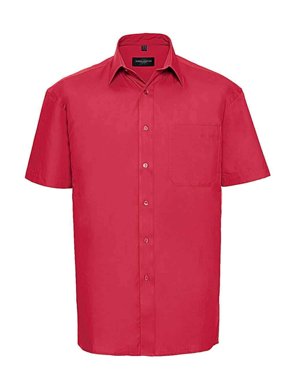  Cotton Poplin Shirt in Farbe Classic Red