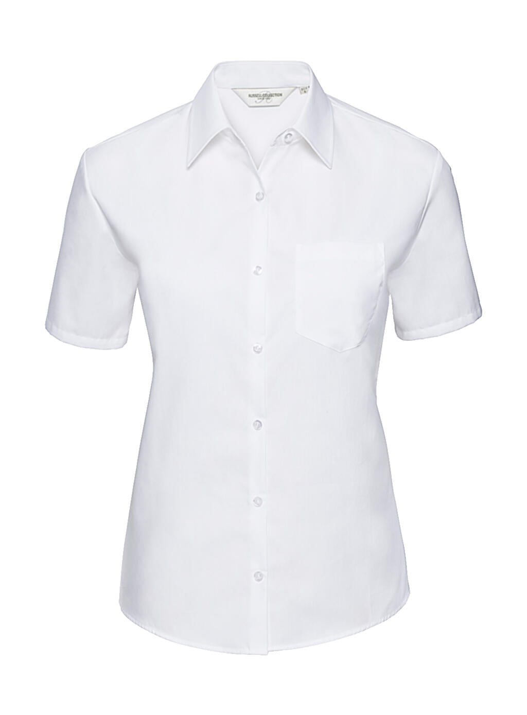 Ladies' Cotton Poplin Shirt in Farbe White