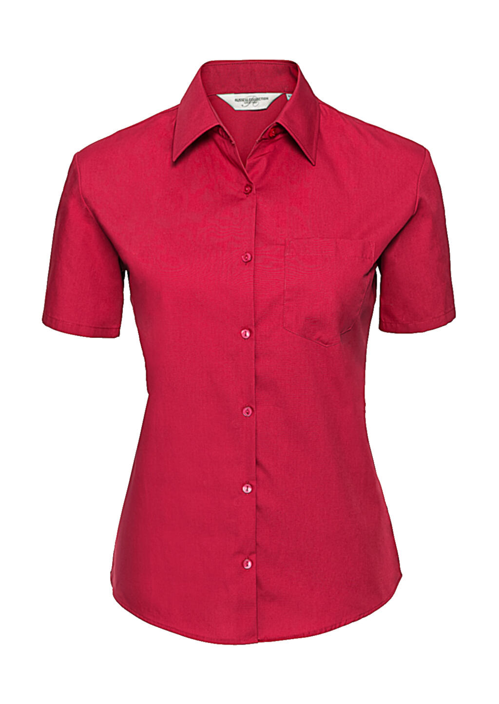  Ladies' Cotton Poplin Shirt in Farbe Classic Red