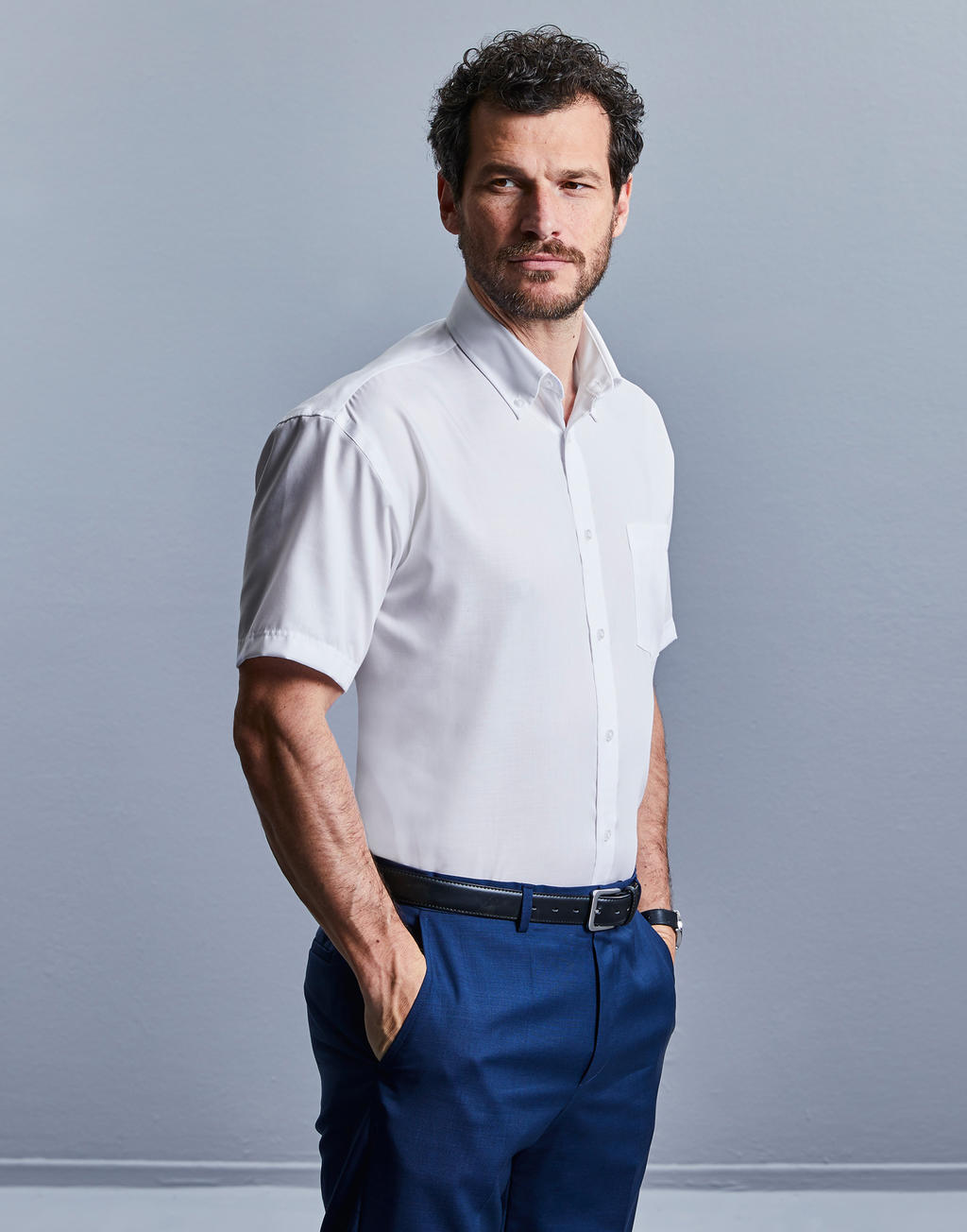  Men's Ultimate Non-iron Shirt in Farbe White