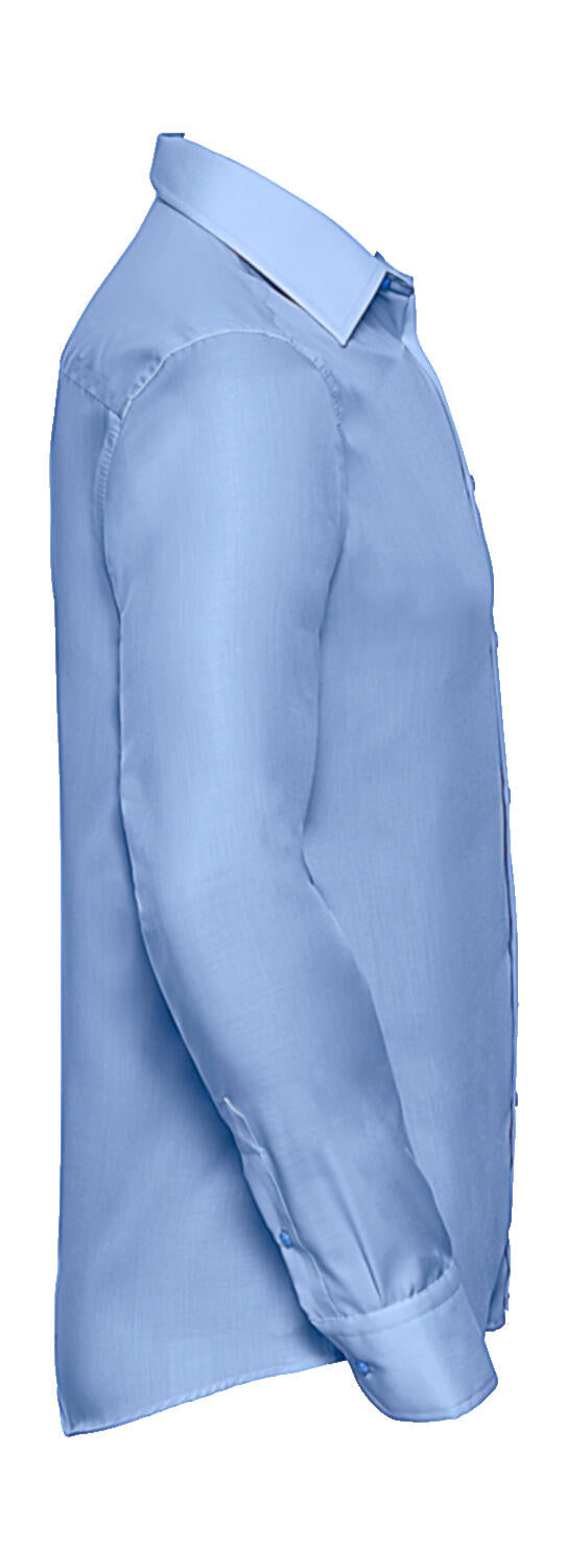  Tailored Ultimate Non-iron Shirt LS in Farbe White
