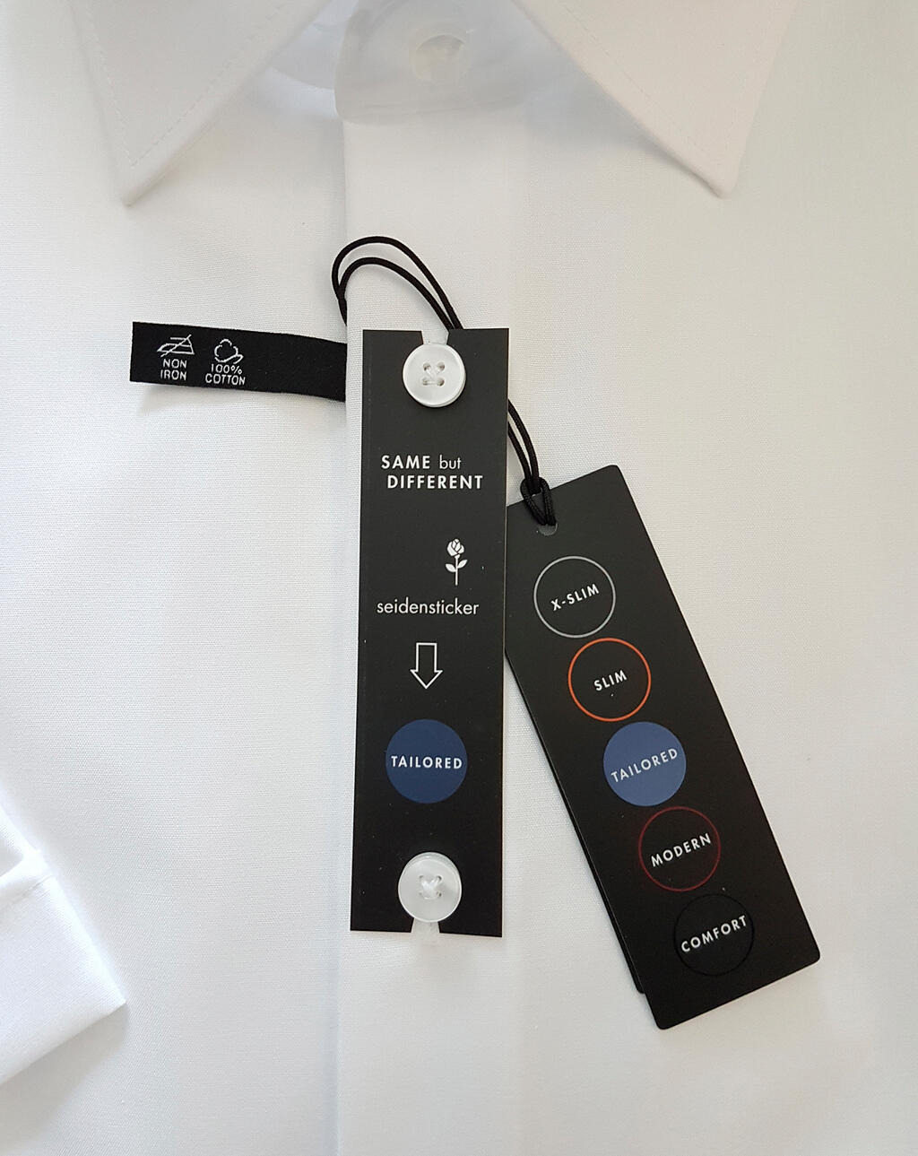  Seidensticker Shaped Fit 1/2 Business Kent in Farbe White