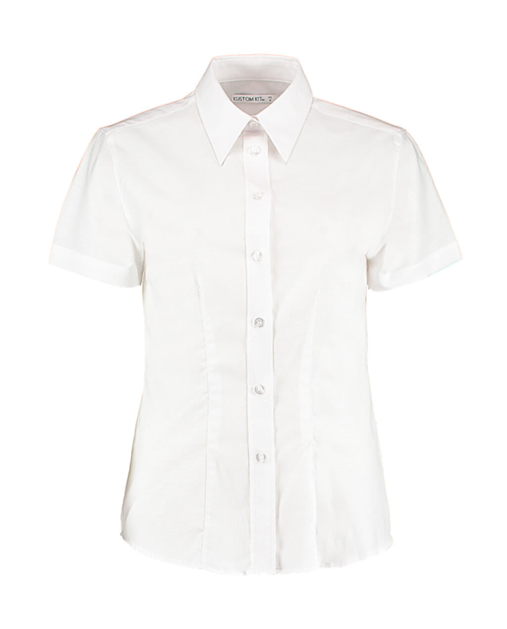  Women's Tailored Fit Workwear Oxford Shirt SSL in Farbe White