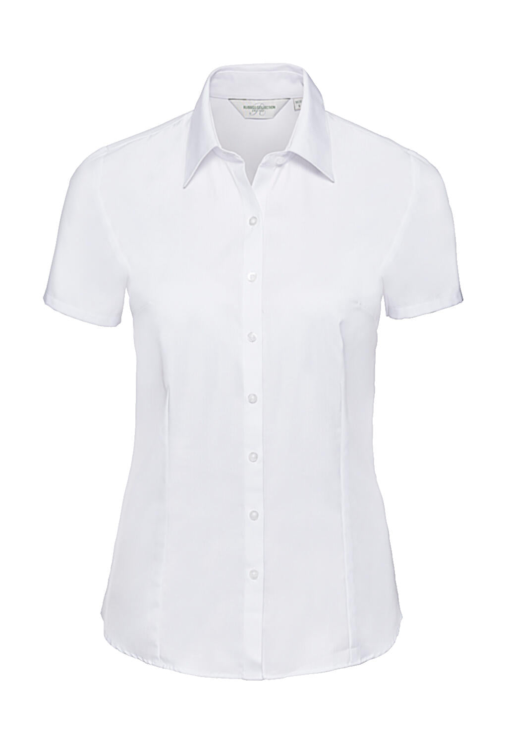  Ladies' Herringbone Shirt in Farbe White