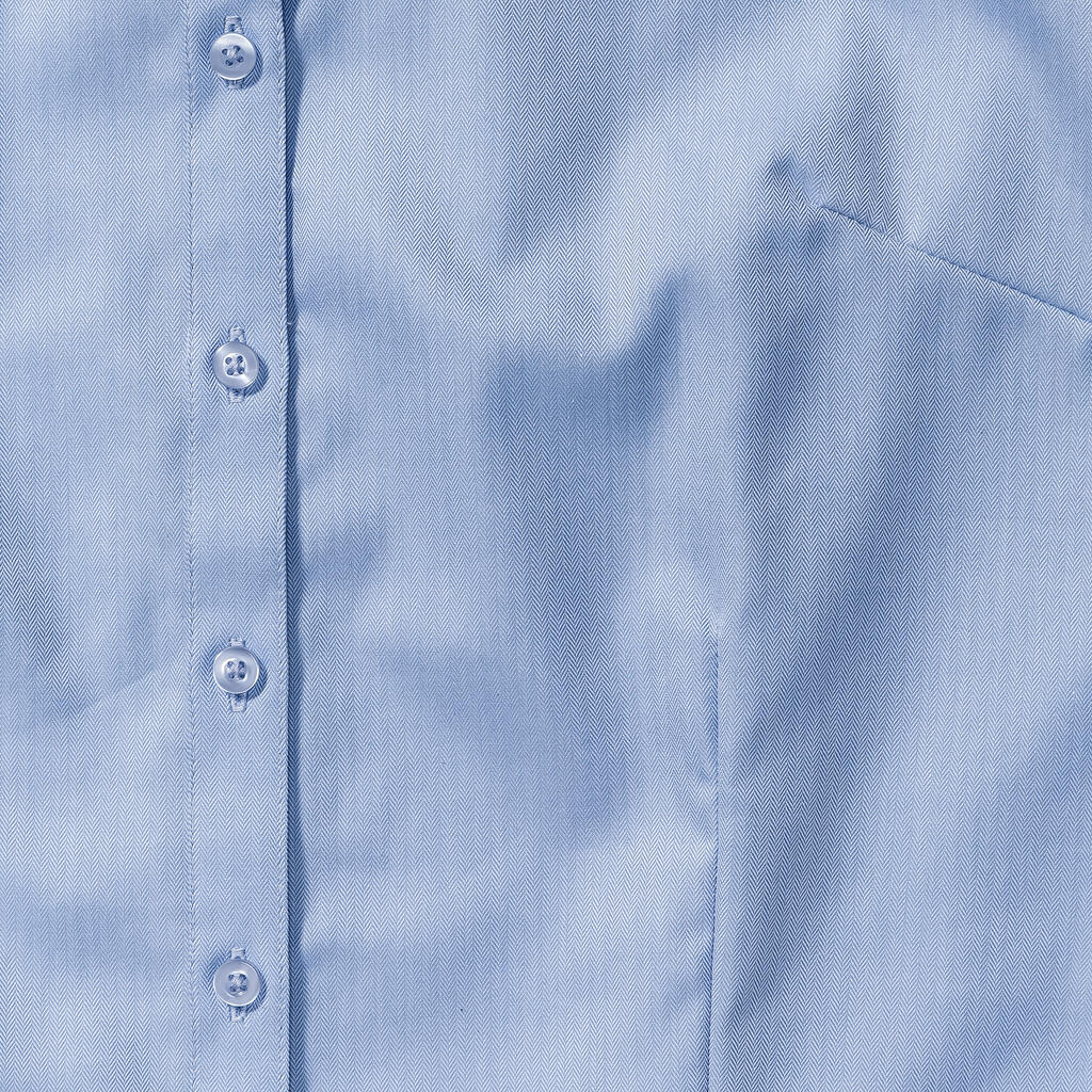  Ladies' Herringbone Shirt in Farbe White