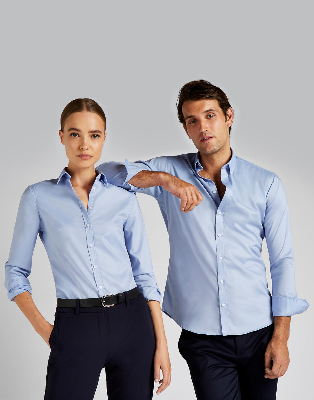  Slim Fit Stretch Oxford Shirt LS in Farbe White
