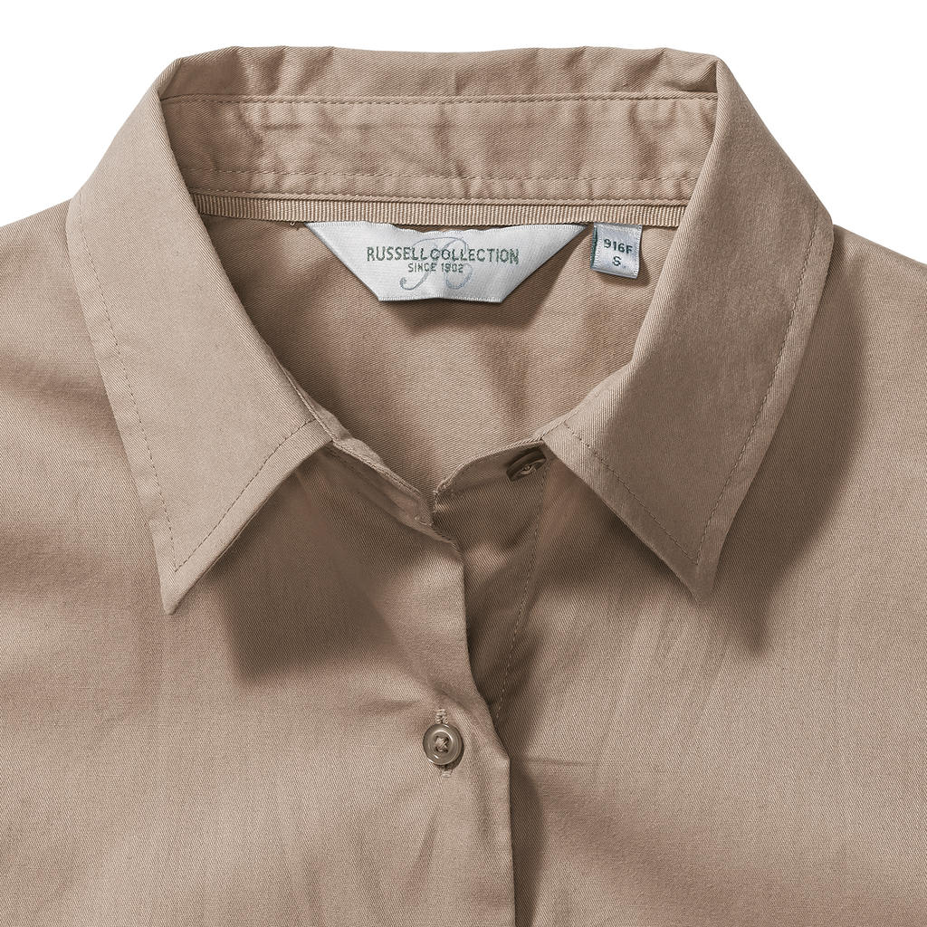  Ladies' Classic Twill Shirt LS  in Farbe White