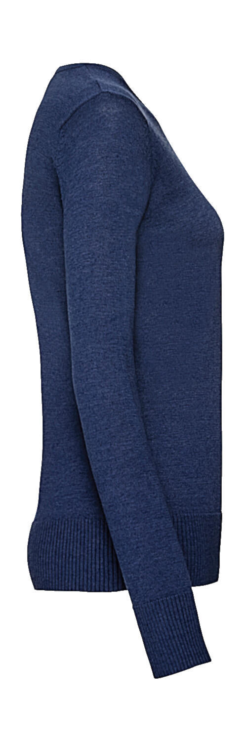 Ladies' Crew Neck Knitted Pullover in Farbe Black