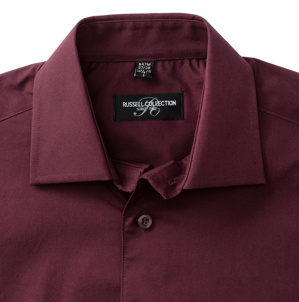  Fitted Stretch Shirt in Farbe White