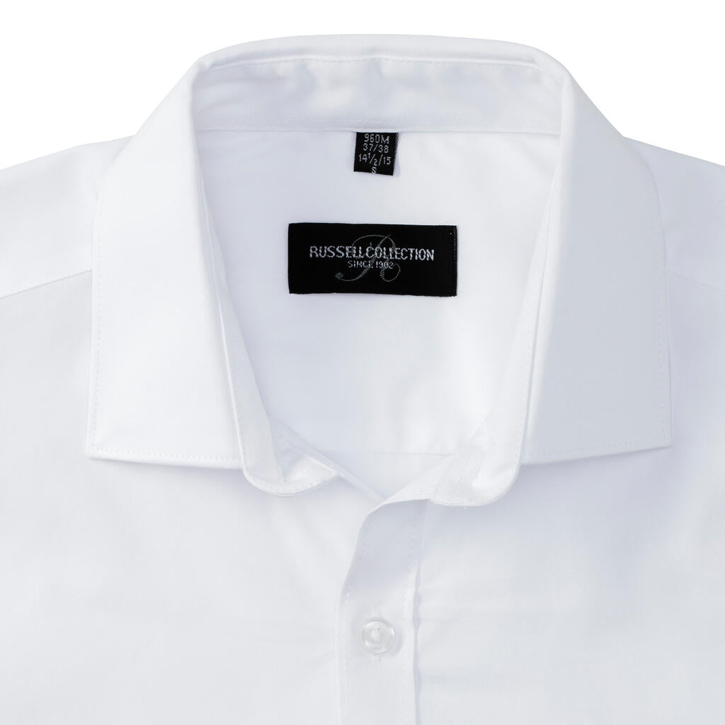  Men's LS Ultimate Stretch Shirt in Farbe White