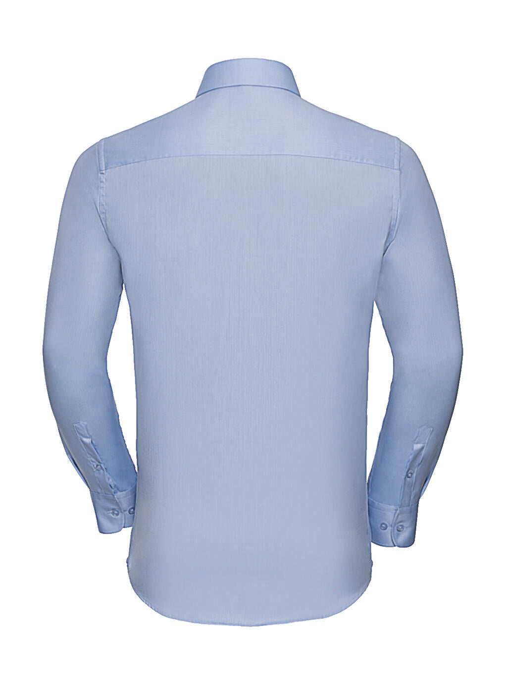  Men's LS Herringbone Shirt in Farbe White