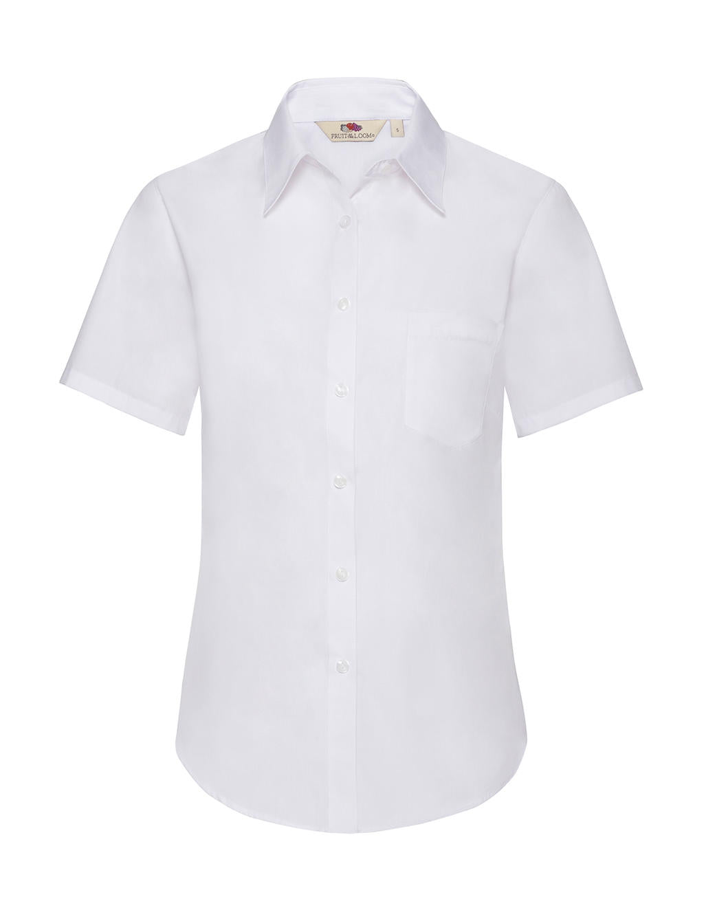  Ladies' Poplin Shirt in Farbe White