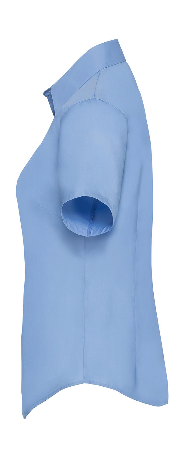  Ladies' Poplin Shirt in Farbe White