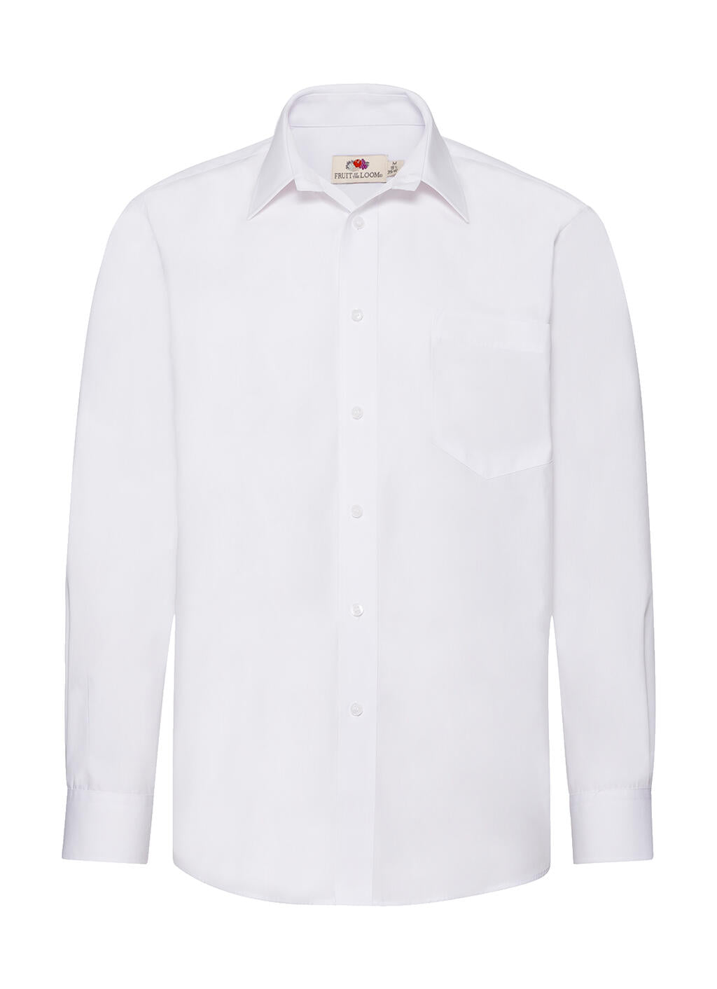  Poplin Shirt LS in Farbe White