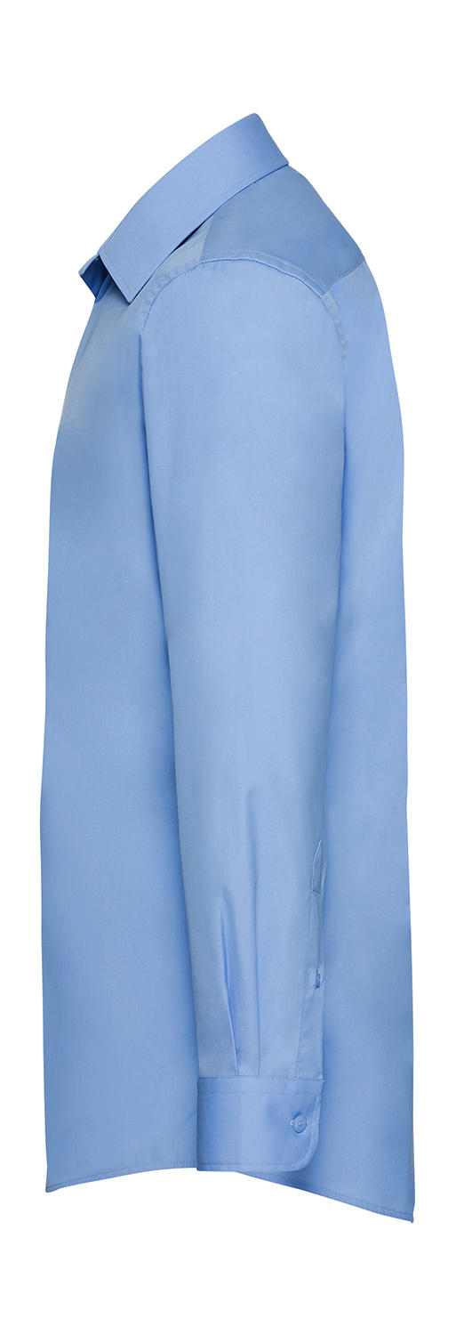  Poplin Shirt LS in Farbe White