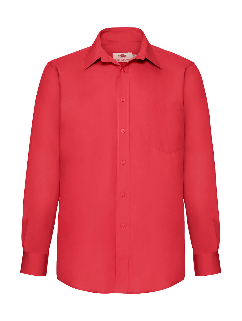  Poplin Shirt LS in Farbe Red