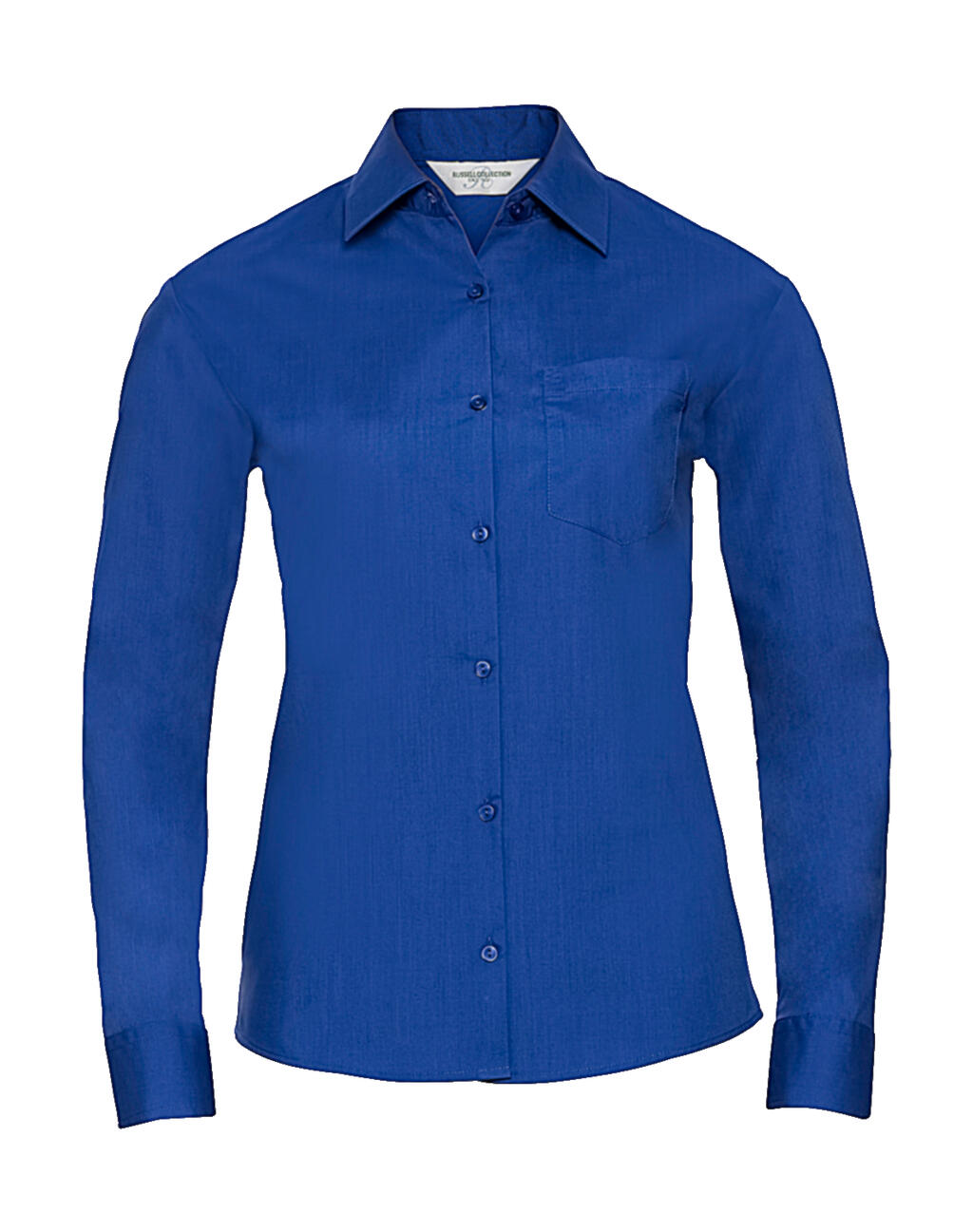  Ladies' LS Poplin Shirt in Farbe Bright Royal