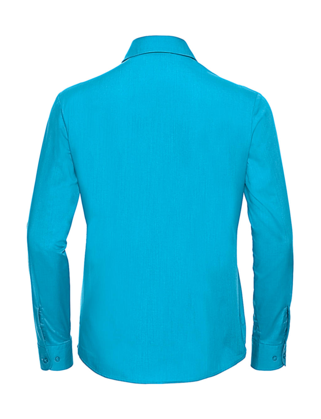  Ladies' LS Poplin Shirt in Farbe White