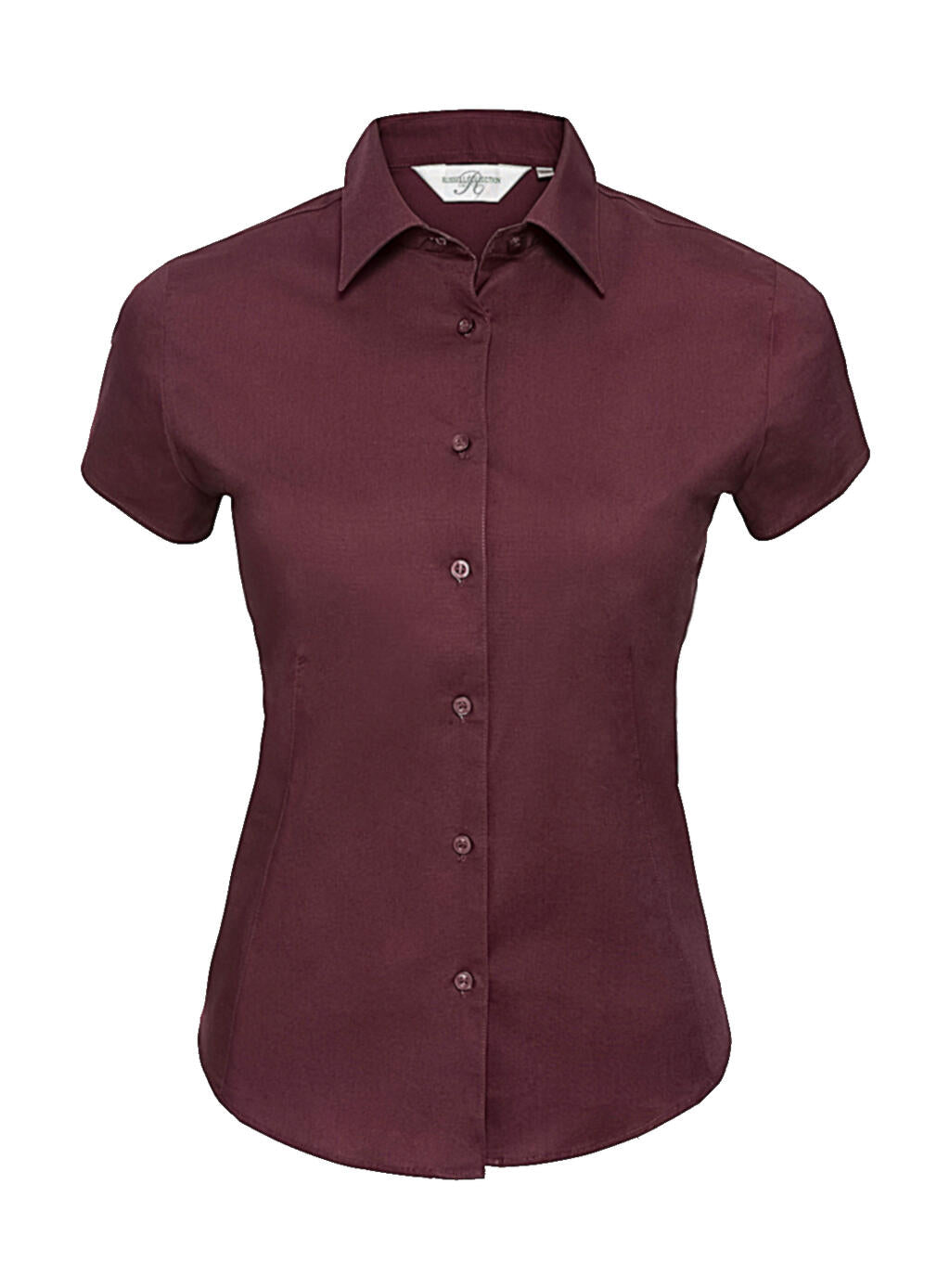  Ladies' Easy Care Fitted Shirt in Farbe Port