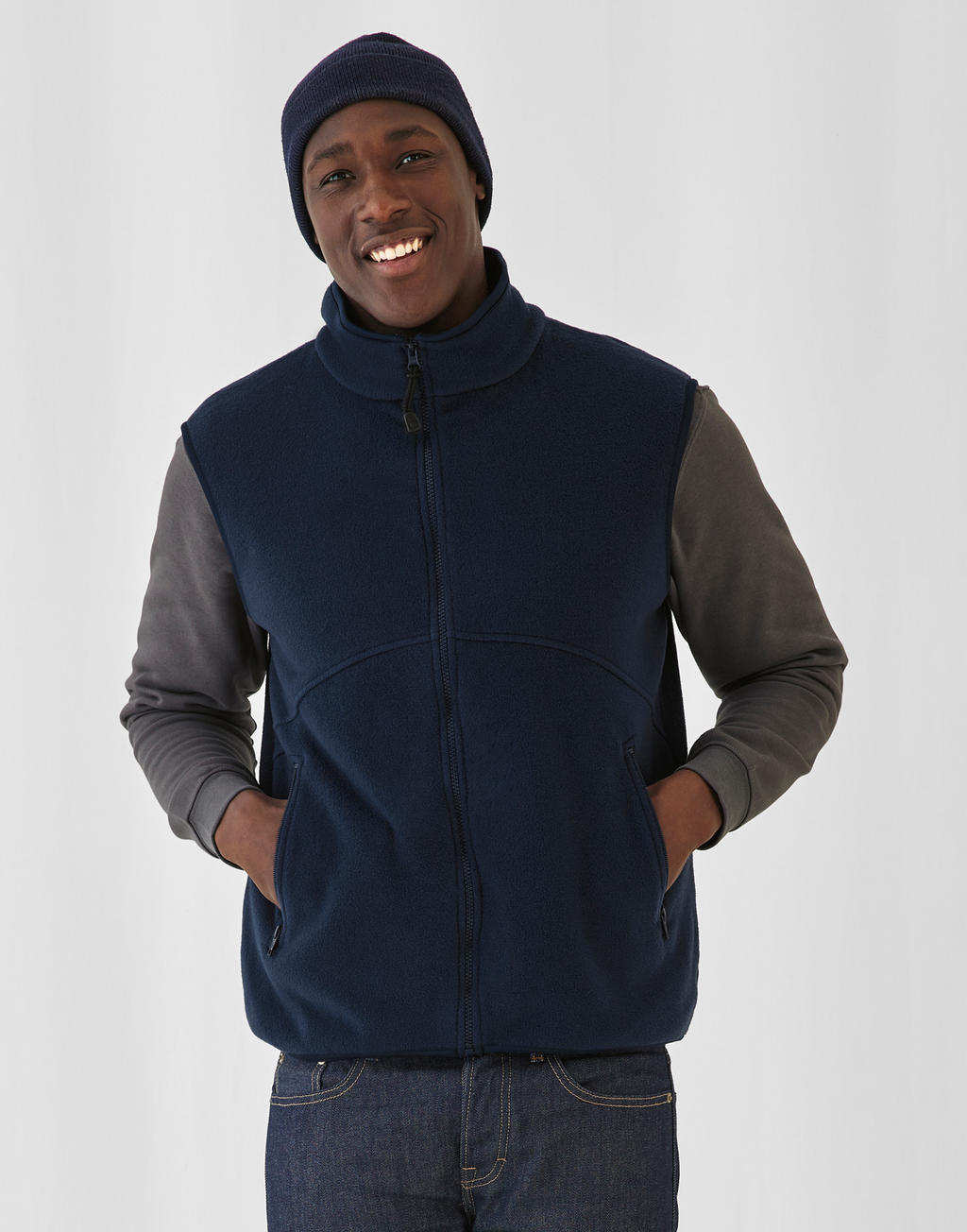  Traveller+ Bodywarmer Fleece in Farbe Black