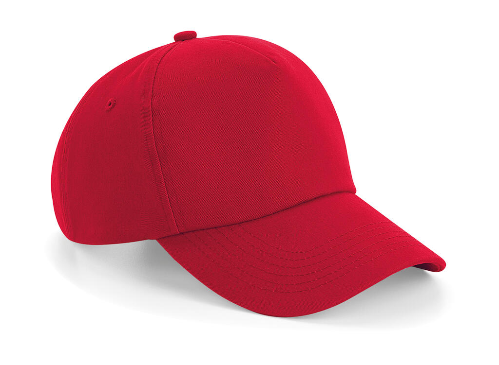  Authentic 5 Panel Cap in Farbe Classic Red