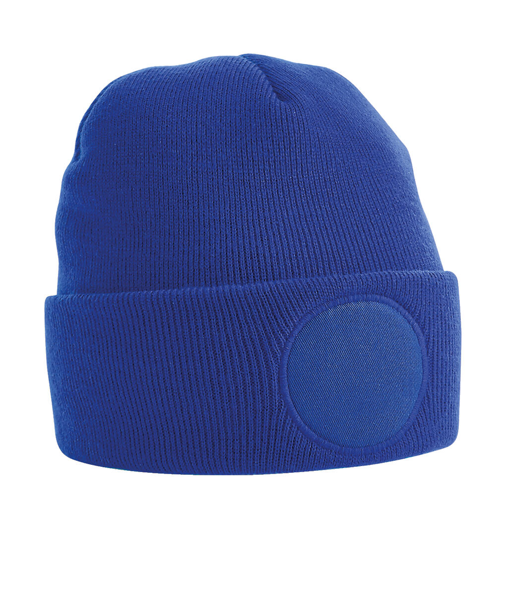  Circular Patch Beanie in Farbe Bright Royal