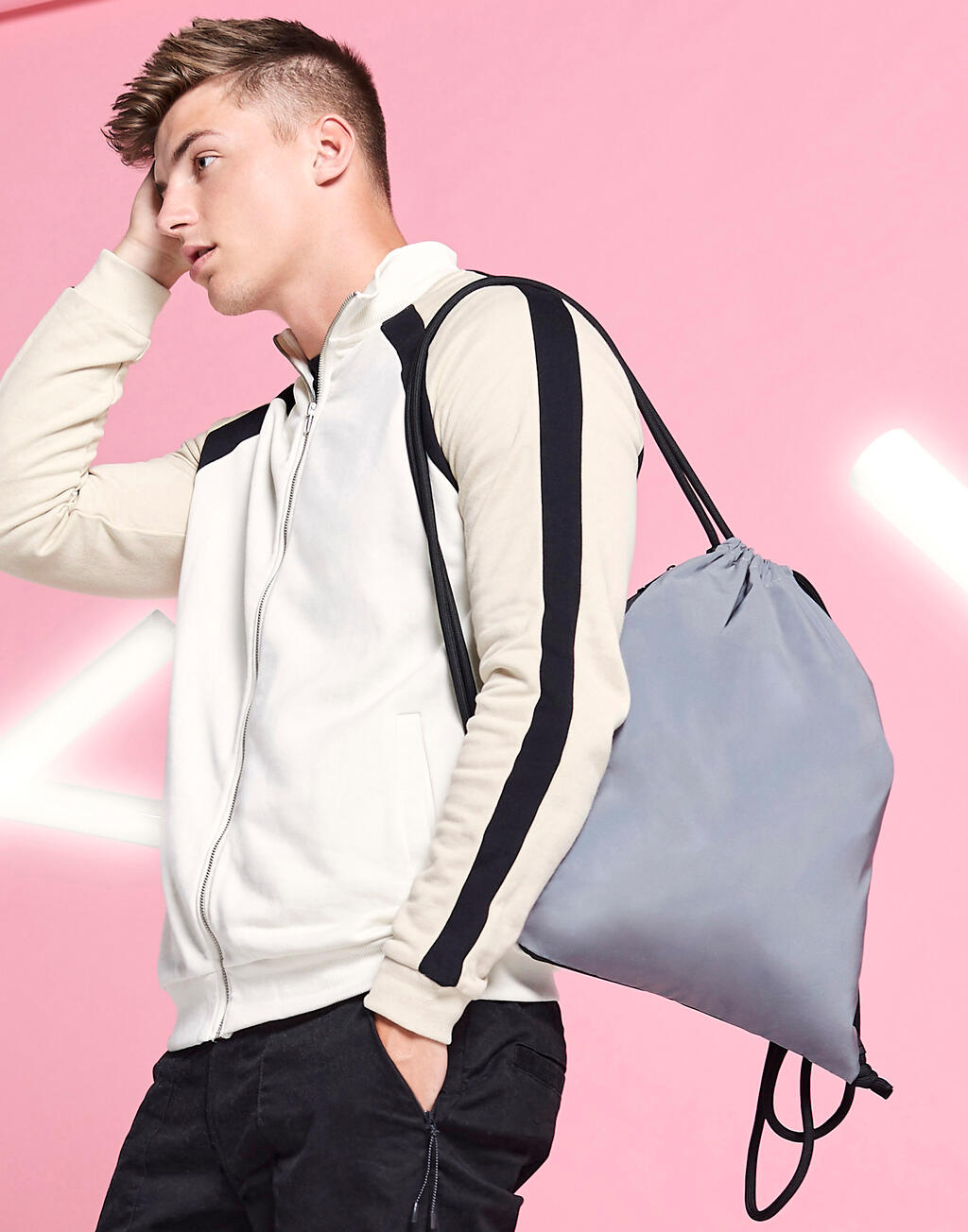  Reflective Gymsac in Farbe Black Reflective