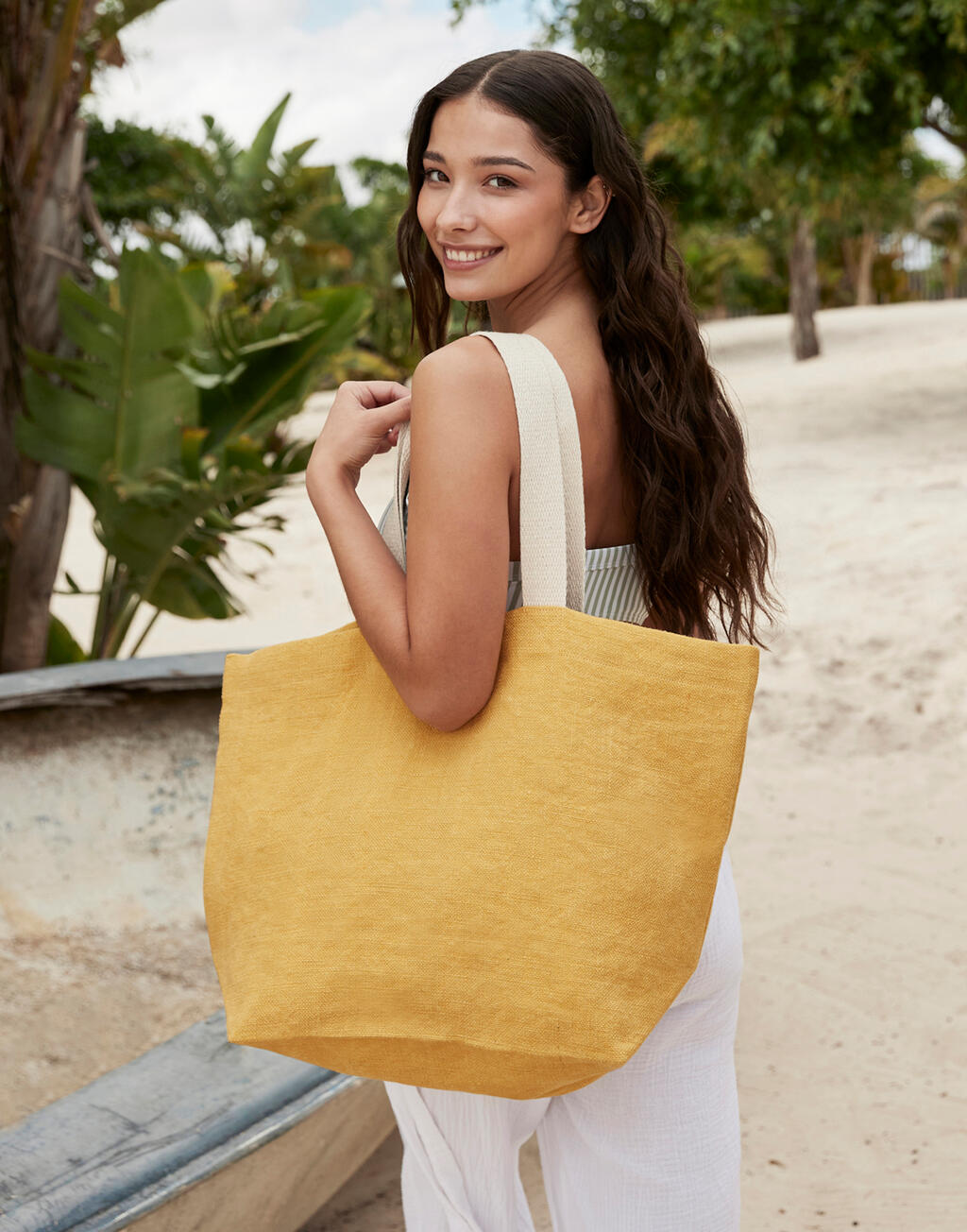 Soft Washed Jute Beach Bag - ShirtStore