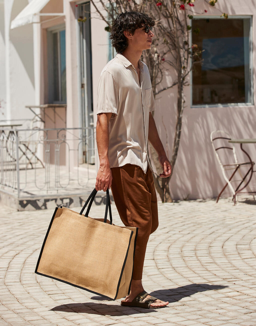 Natural Starched Jute Market Shopper - ShirtStore
