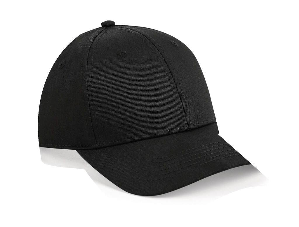  Urbanwear 6 Panel Snapback in Farbe Black