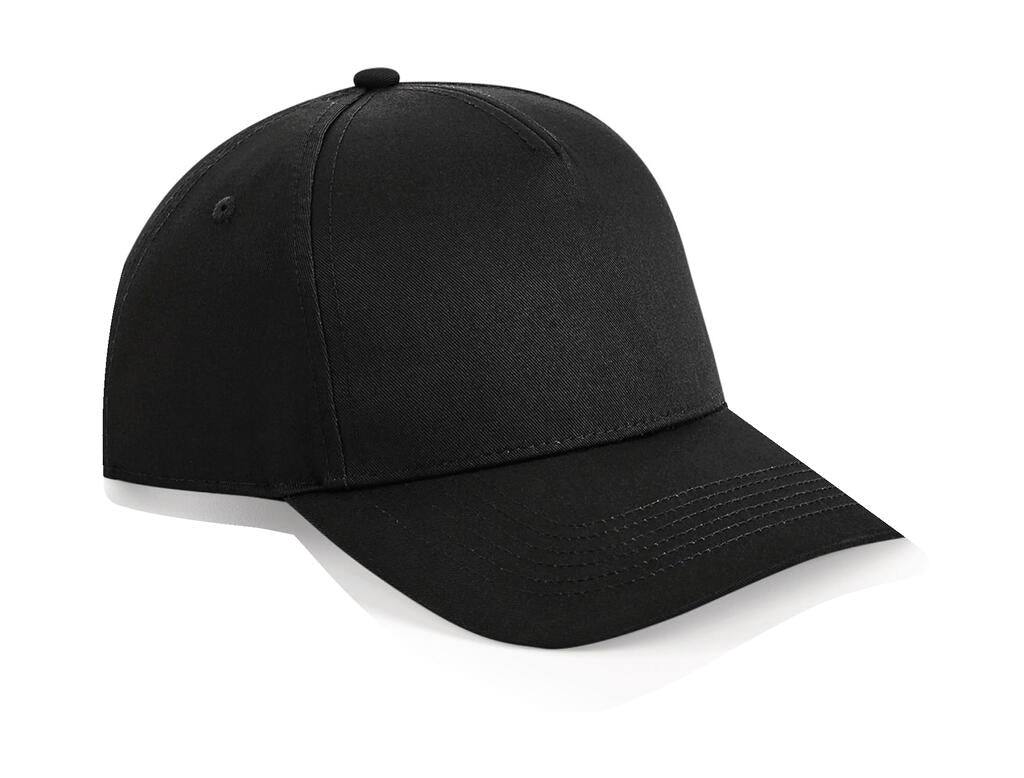  Urbanwear 5 Panel Snapback in Farbe Black