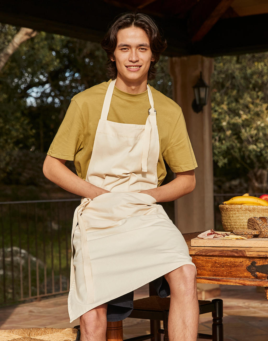  FairTrade Cotton Adult Craft Apron in Farbe Natural