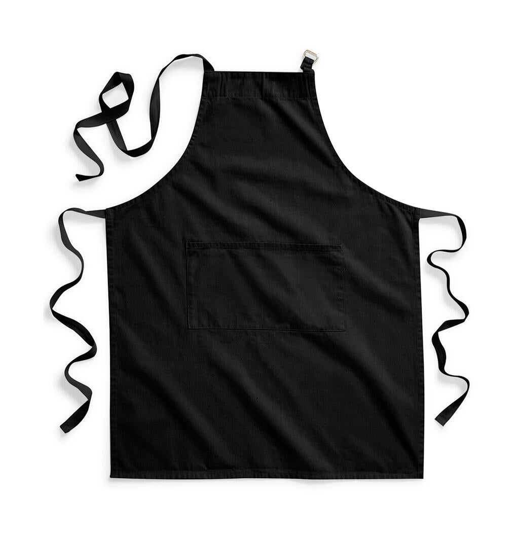  FairTrade Cotton Adult Craft Apron in Farbe Black