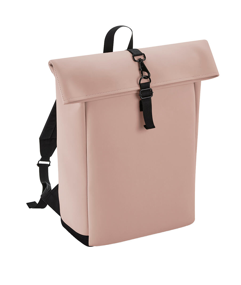 Matte PU Rolltop Backpack - ShirtStore