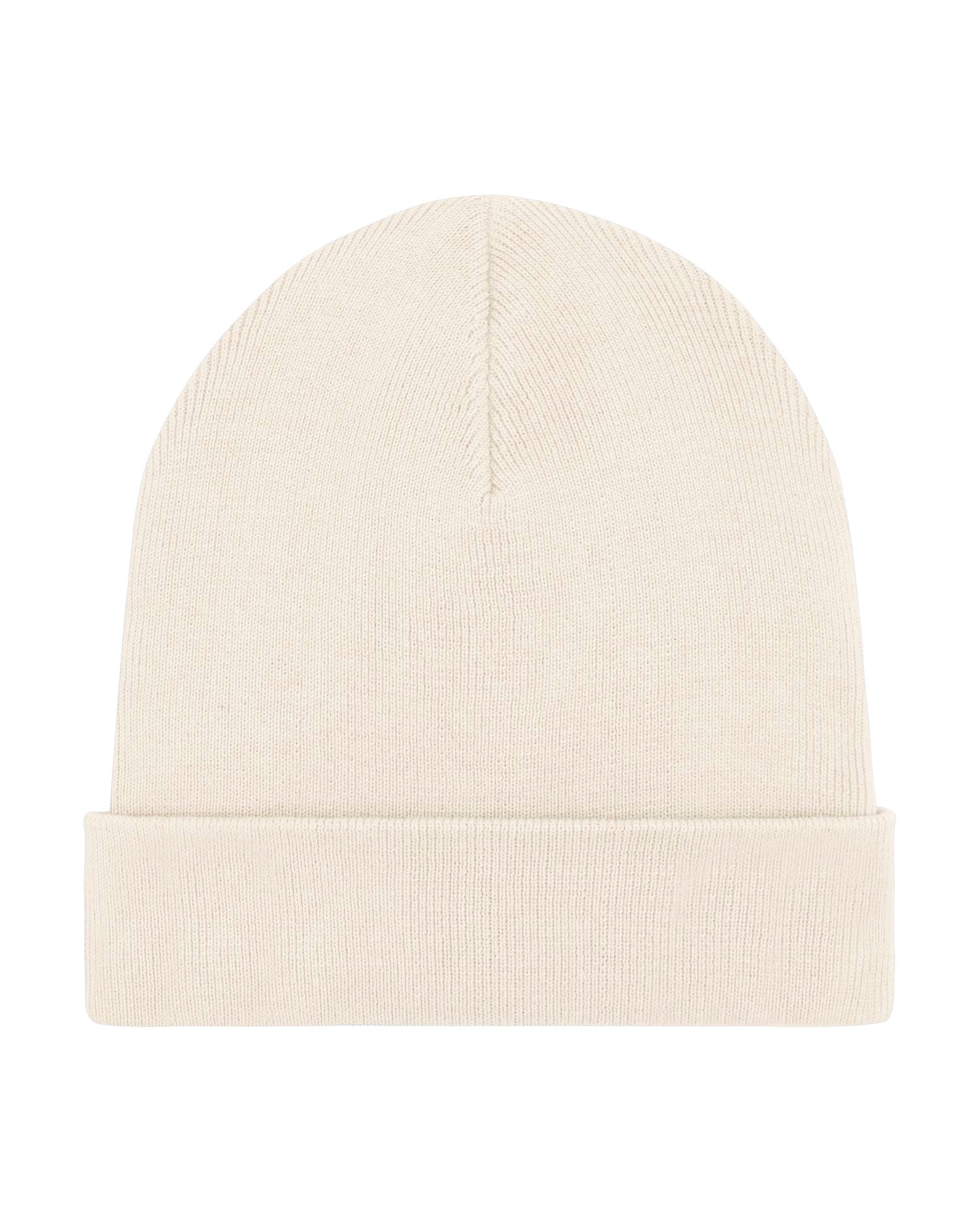 Rib Beanie in Farbe Natural